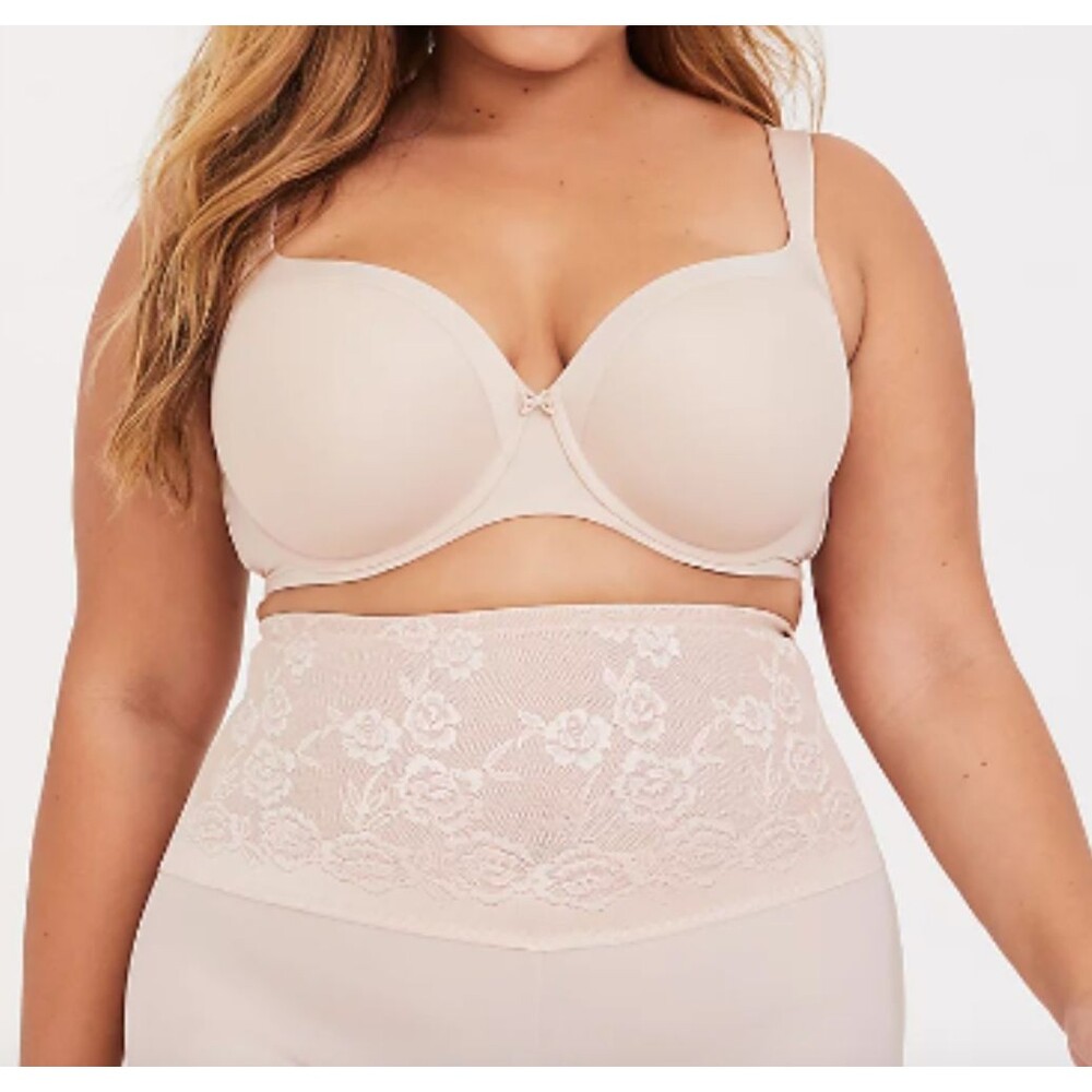 Torrid Bra 40D Nude Mesh Balconette Lightly Lined Underwire Ballet Back T-Shirt - Picture 7 of 9